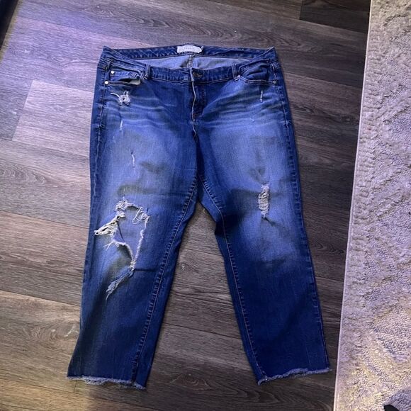 Cute torrid jeans size 20 distressed - Picture 7 of 8
